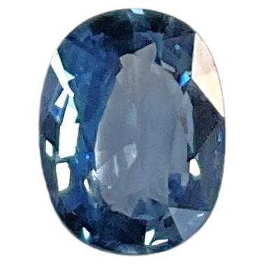 1.64 Carats Tanzania Blue Spinel Oval Faceted Natural Gemstone for Fine Jewelry For Sale
