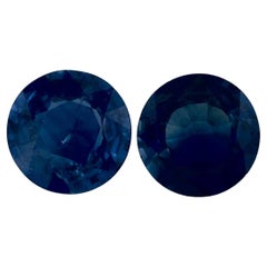 1.64 Ct Blue Sapphire Round Loose Gemstone