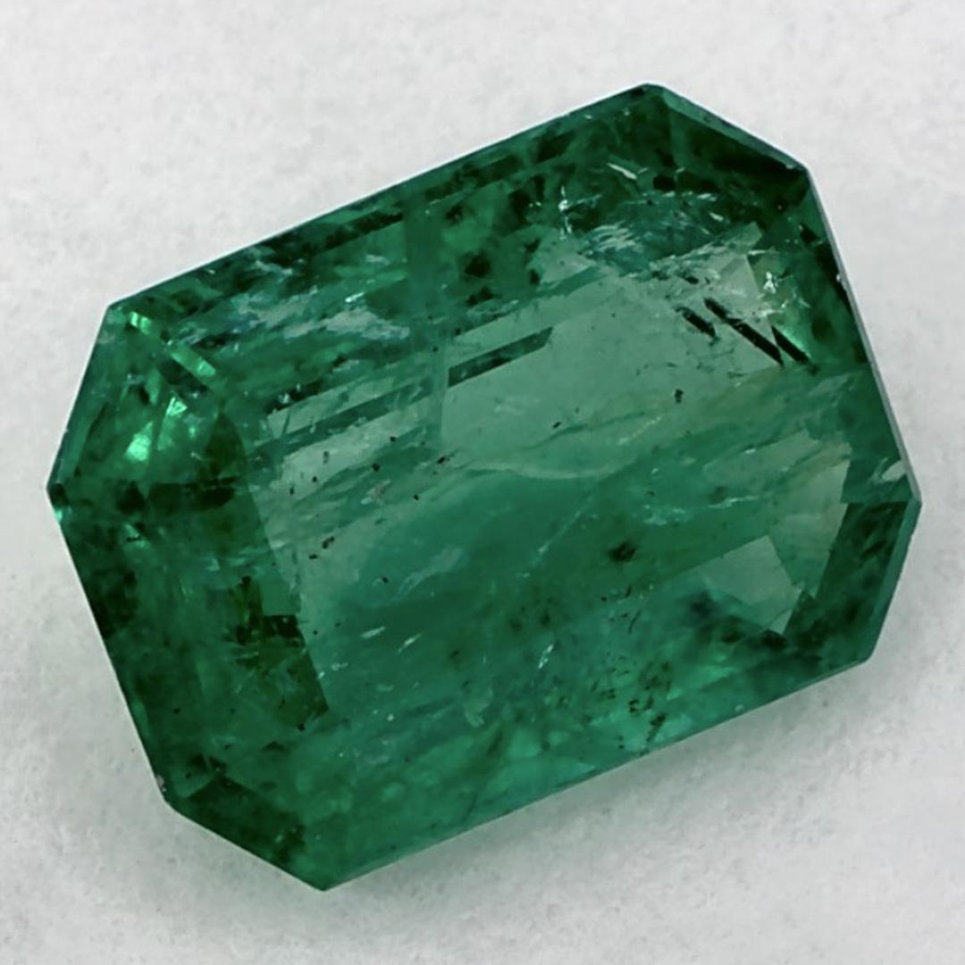 1.64 Ct Emerald Octagon Cut Loose Gemstone In New Condition For Sale In Fort Lee, NJ