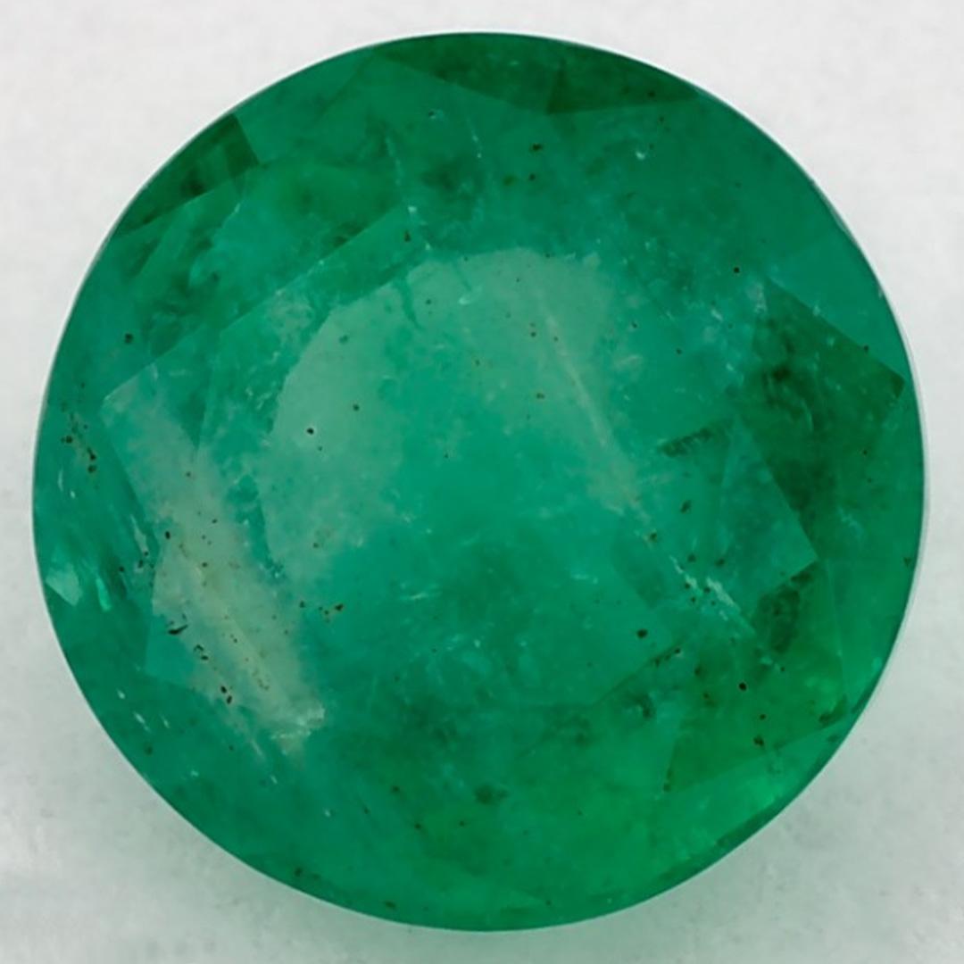 1.64 Ct Smaragd Runde Lose Edelstein (Rundschliff) im Angebot