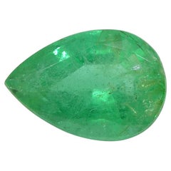 1.64 Ct Pear Emerald GIA Certified Russian