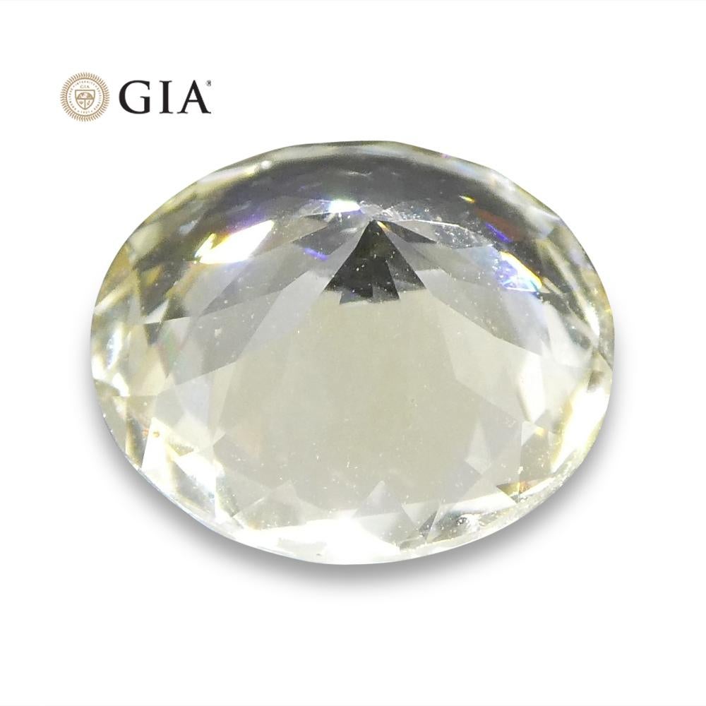 1.64 ct Round Pastel Yellow Sapphire GIA Certified Sri Lankan Unheated For Sale 6
