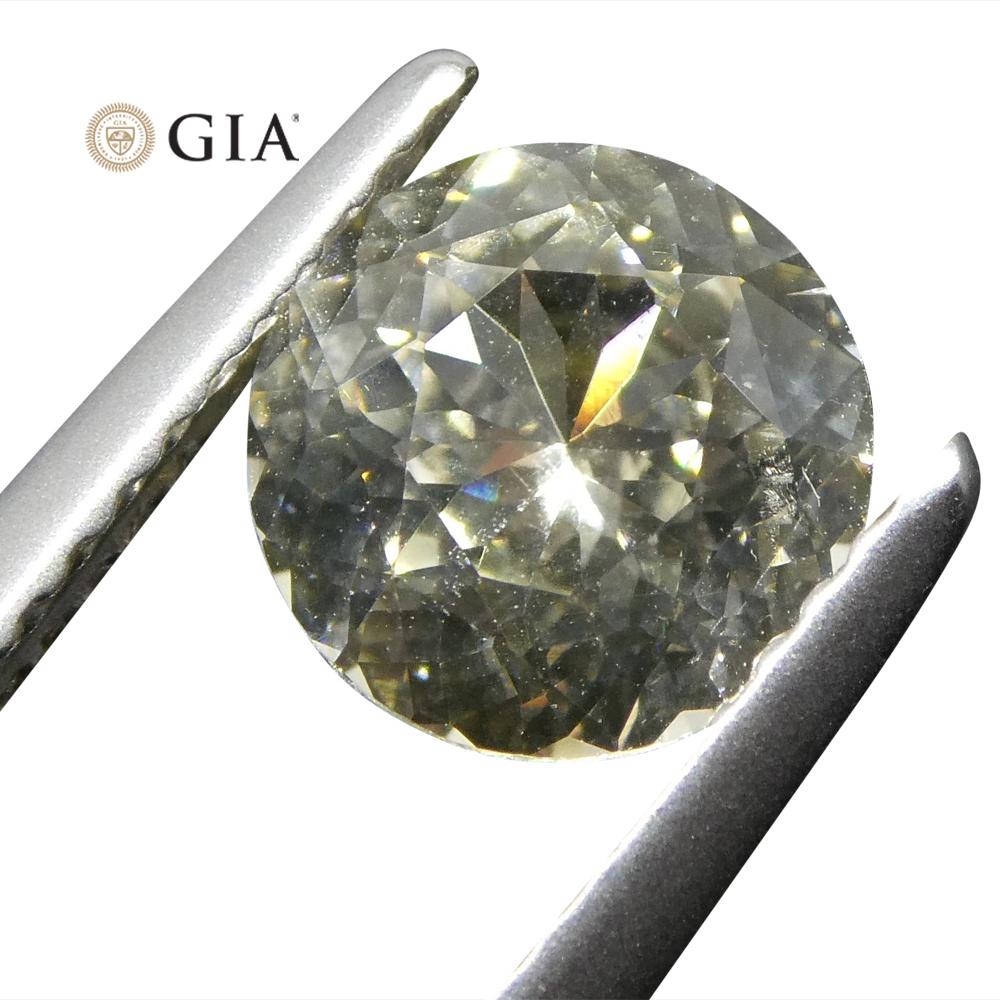 1.64 ct Round Pastel Yellow Sapphire GIA Certified Sri Lankan Unheated For Sale 7