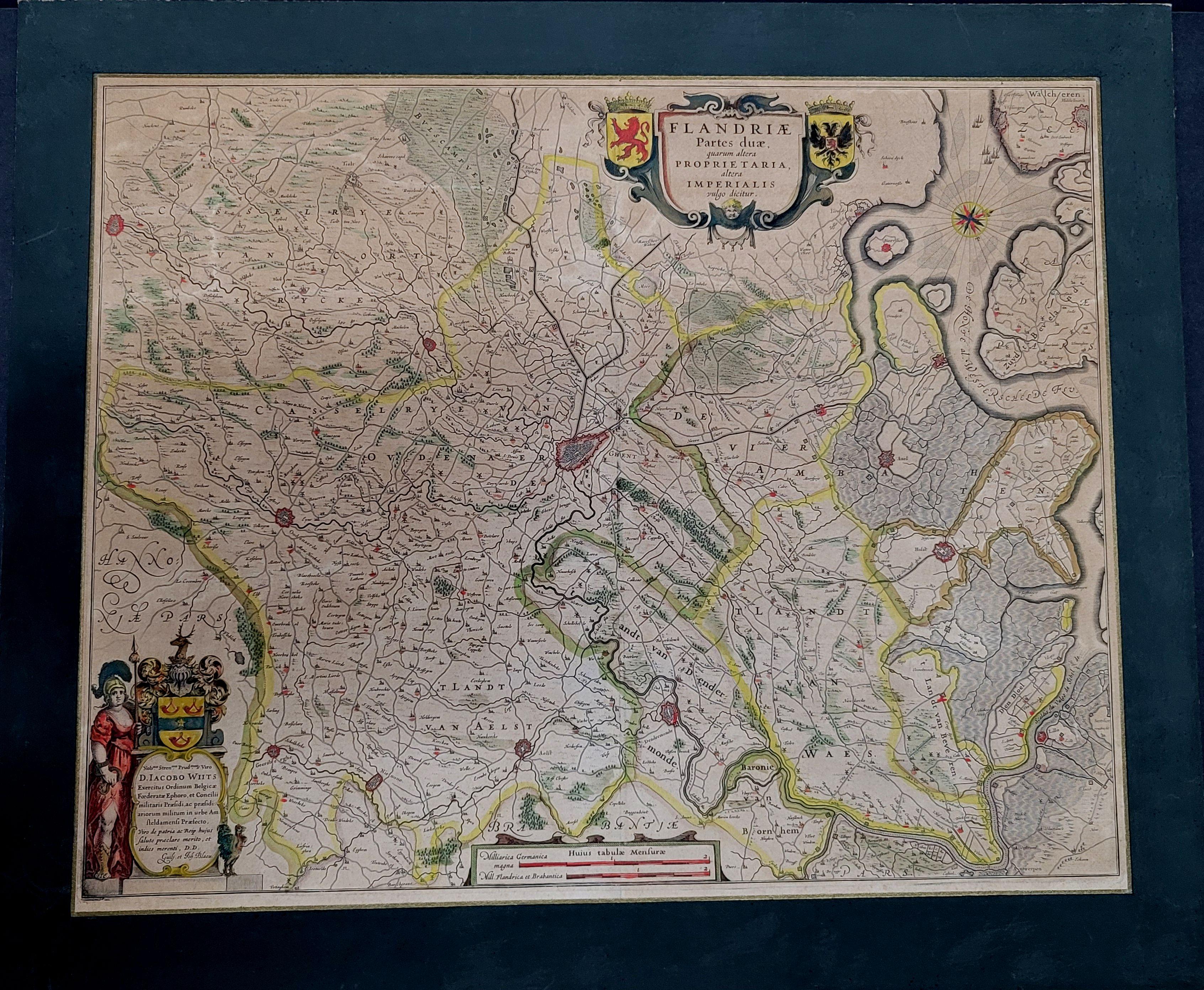 1640 Willem and Joan Blaeu map entitled 

