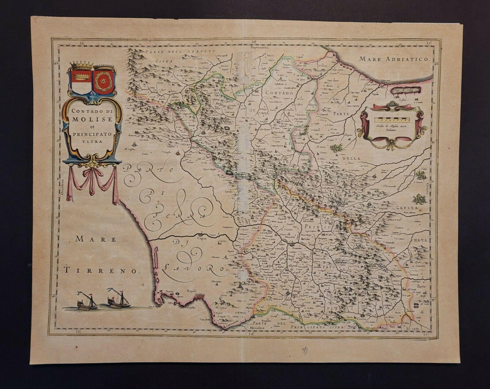 1640 Willem Blaeu map entitled 
