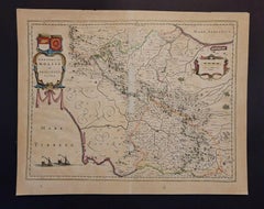 1640 Willem Blaeu Map Entitled "Contado di molise et principato vltra, " Ric.a003