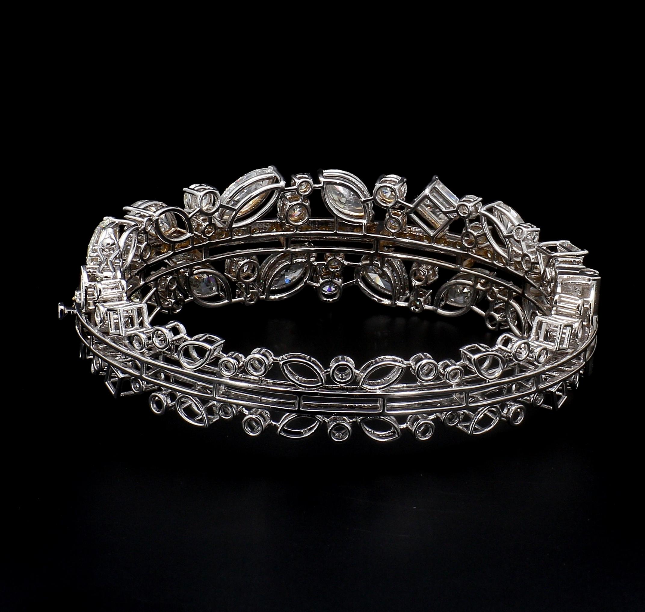 Bracelet en or 14k avec diamant Harmony de 16,42 carats Neuf - En vente à New York, NY