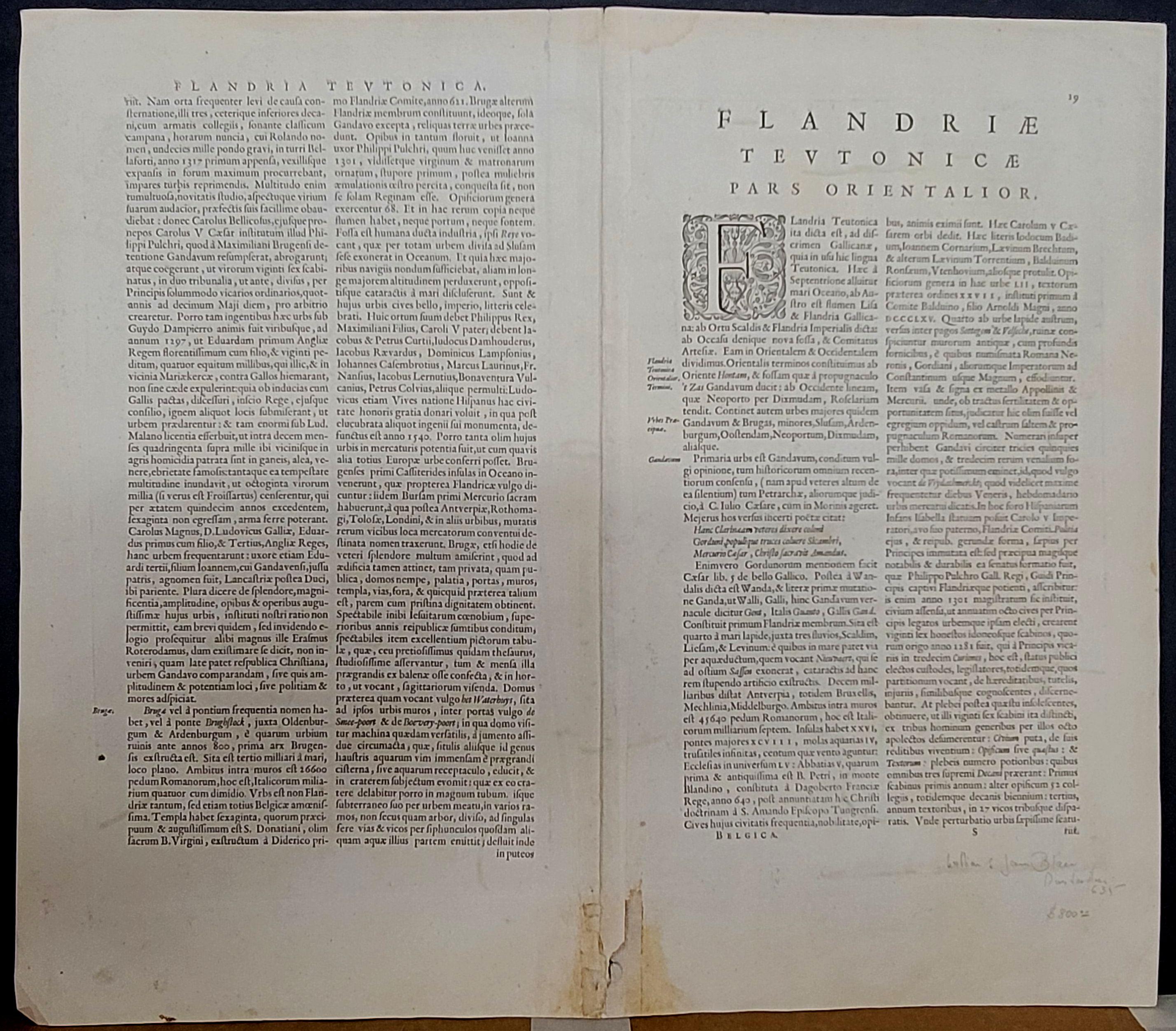 1643 Carte Willem&Joan Blaeu NW Flanders 