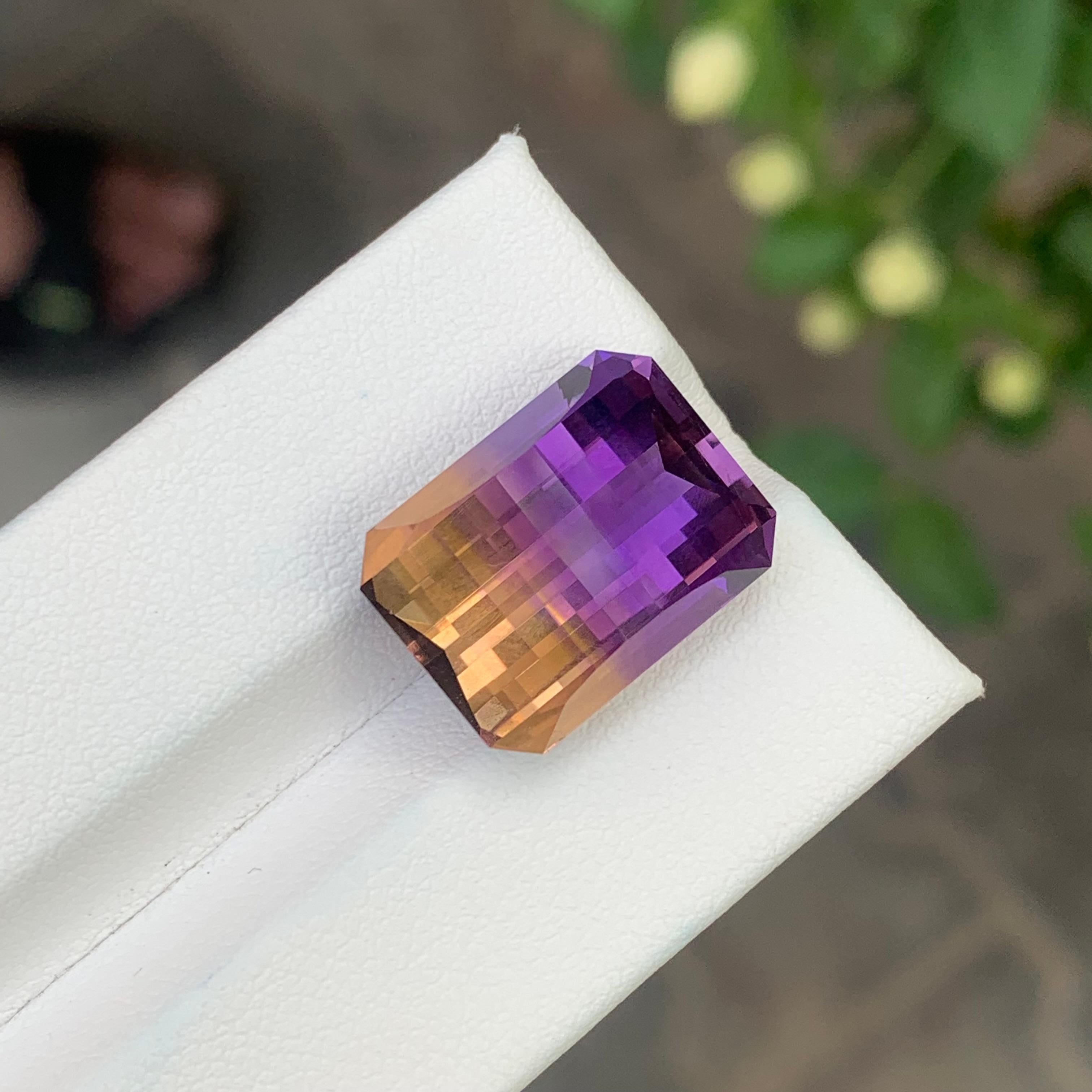 16.45 Carats Pixel Cut Natural Loose Ametrine For Sale 5