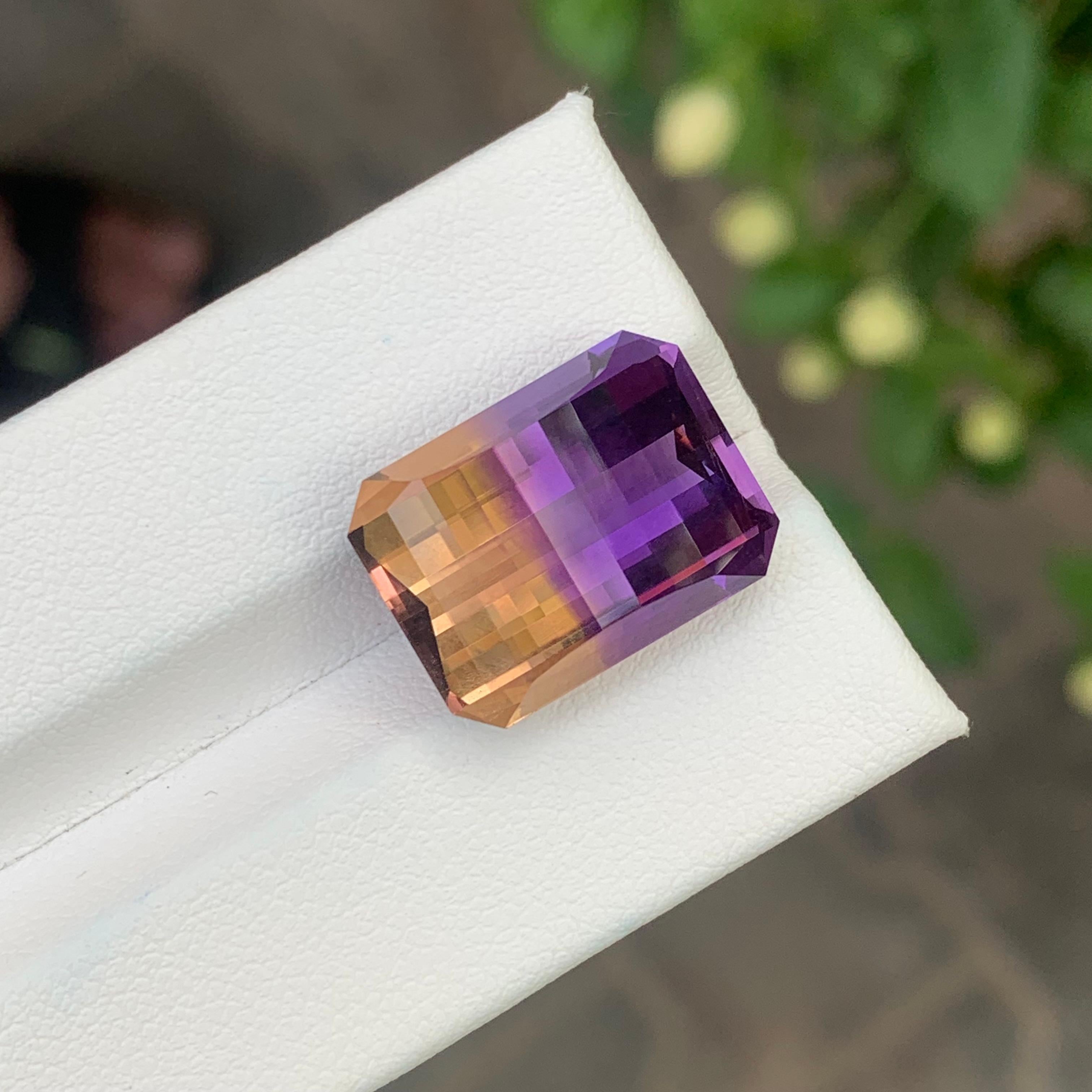 16.45 Carats Pixel Cut Natural Loose Ametrine For Sale 6
