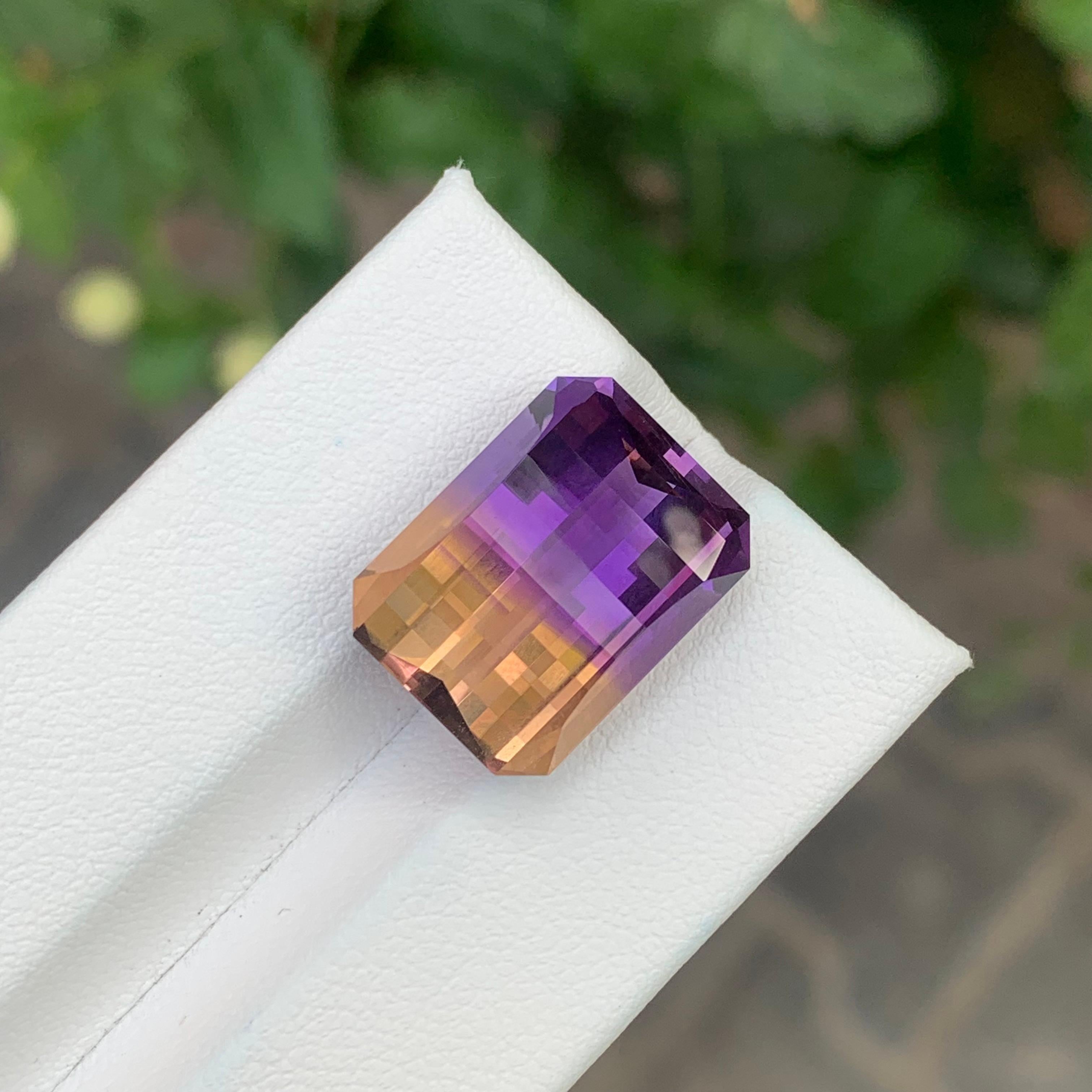 16.45 Carats Pixel Cut Natural Loose Ametrine For Sale 7