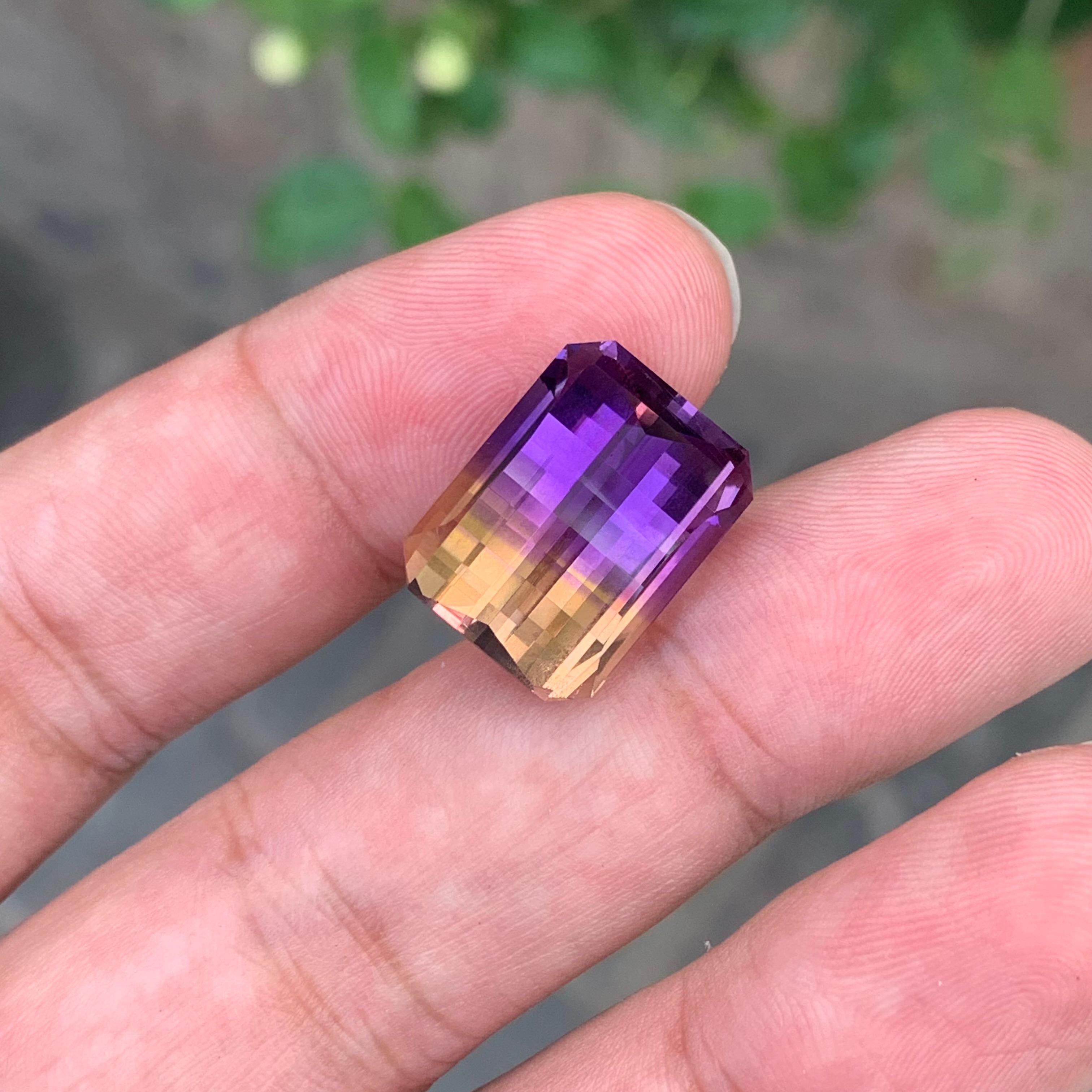 16.45 Carats Pixel Cut Natural Loose Ametrine For Sale 9