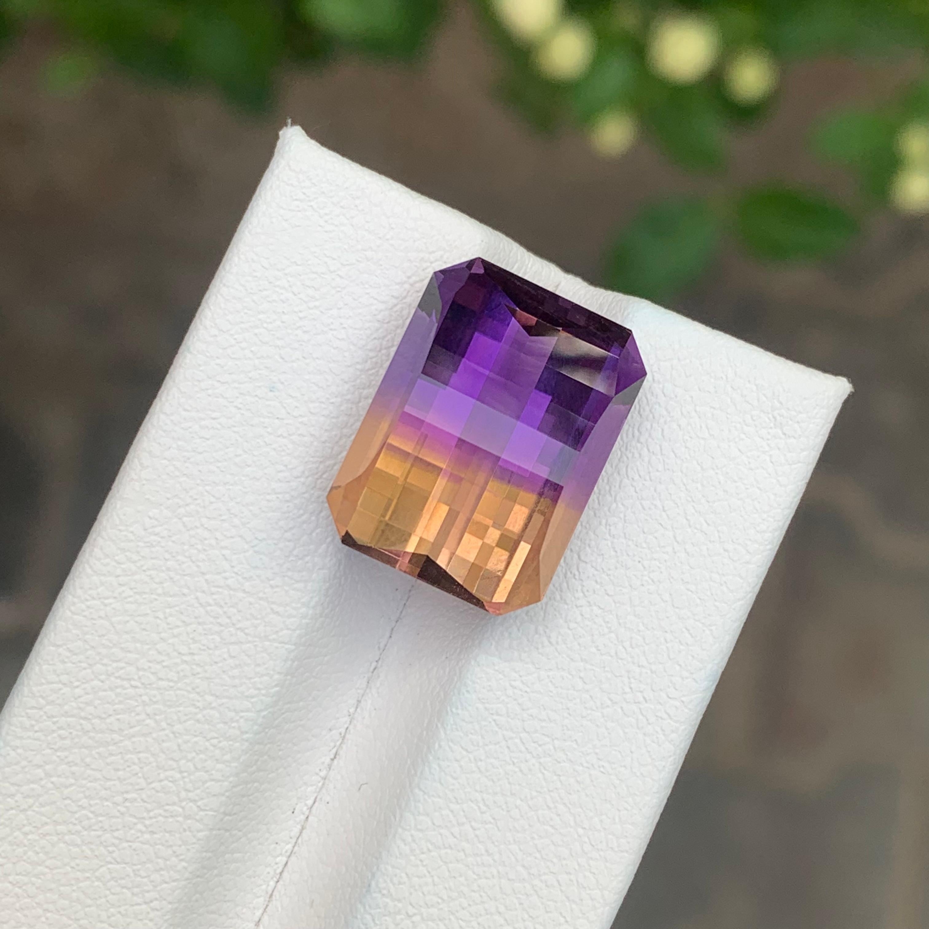 16.45 Carats Pixel Cut Natural Loose Ametrine For Sale 10