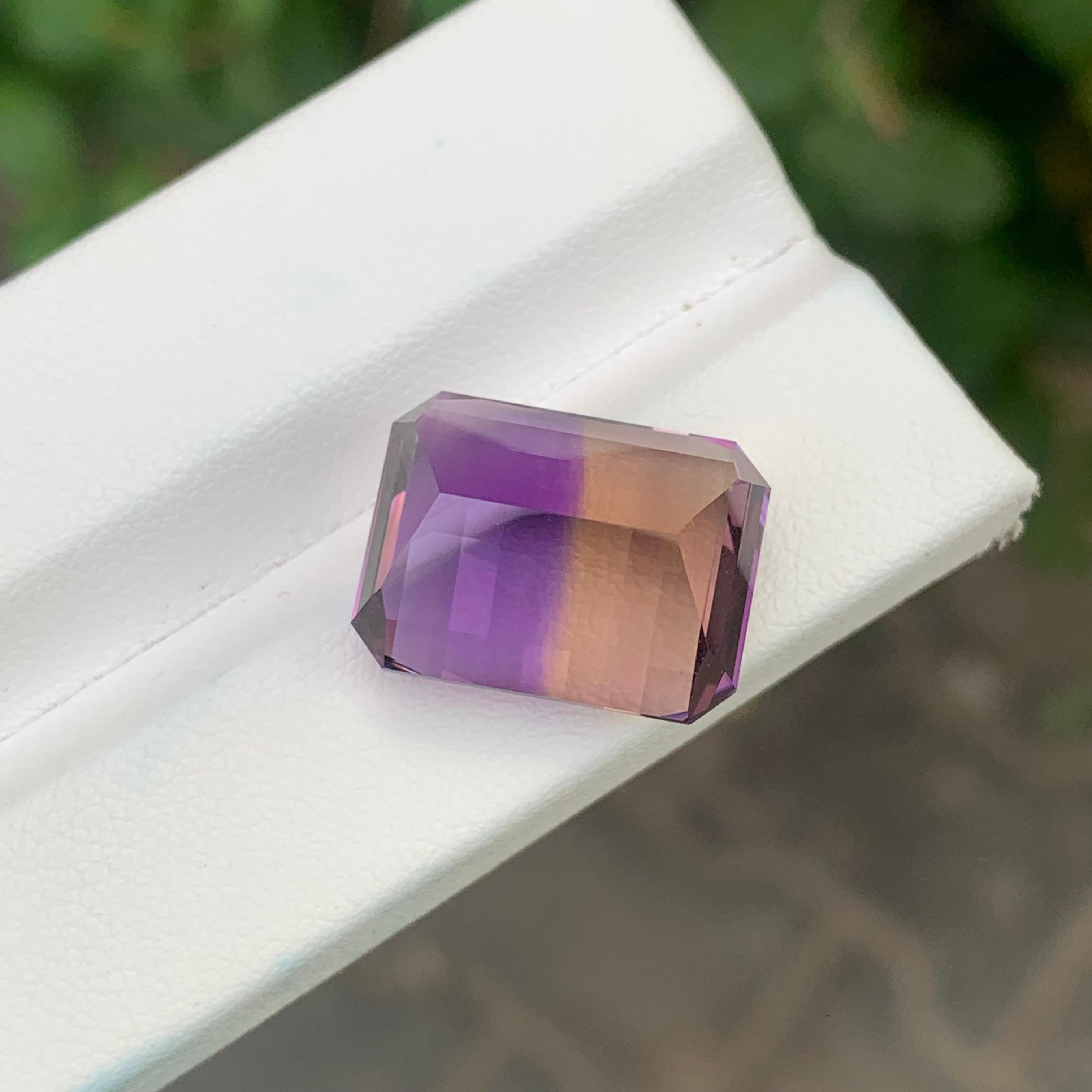 16.45 Carats Pixel Cut Natural Loose Ametrine For Sale 2