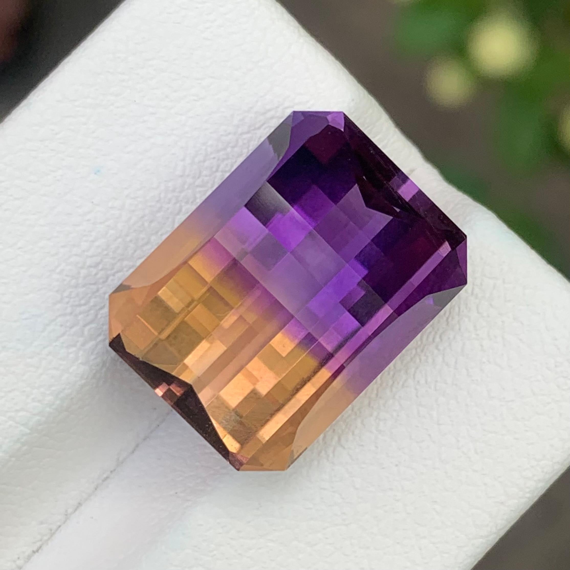 16.45 Carats Pixel Cut Natural Loose Ametrine For Sale 3