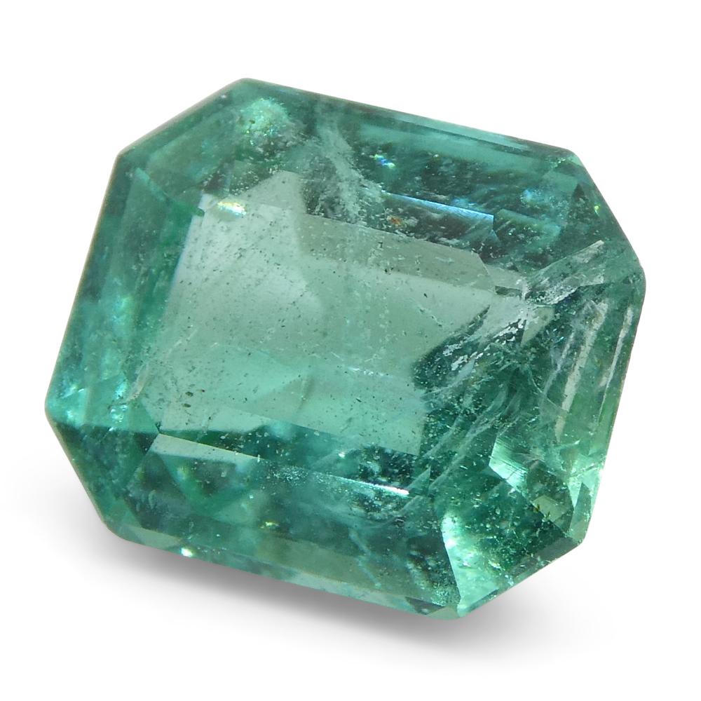 Octagon Cut 1.64ct Emerald Cut Emerald