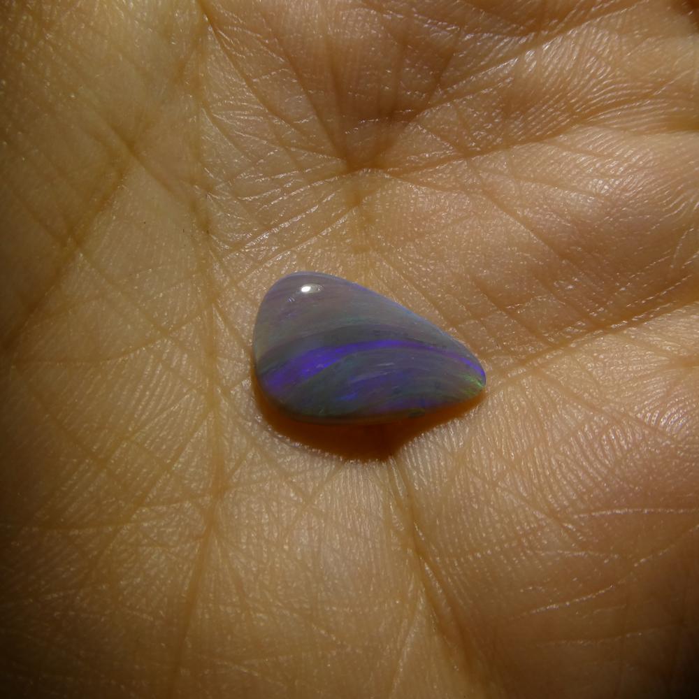 1.64ct Freeform Cabochon Grey Opal from Australia For Sale 6