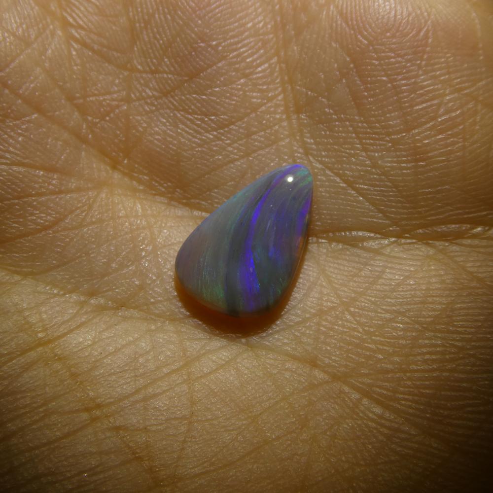 1.64ct Freeform Cabochon Grey Opal from Australia For Sale 7