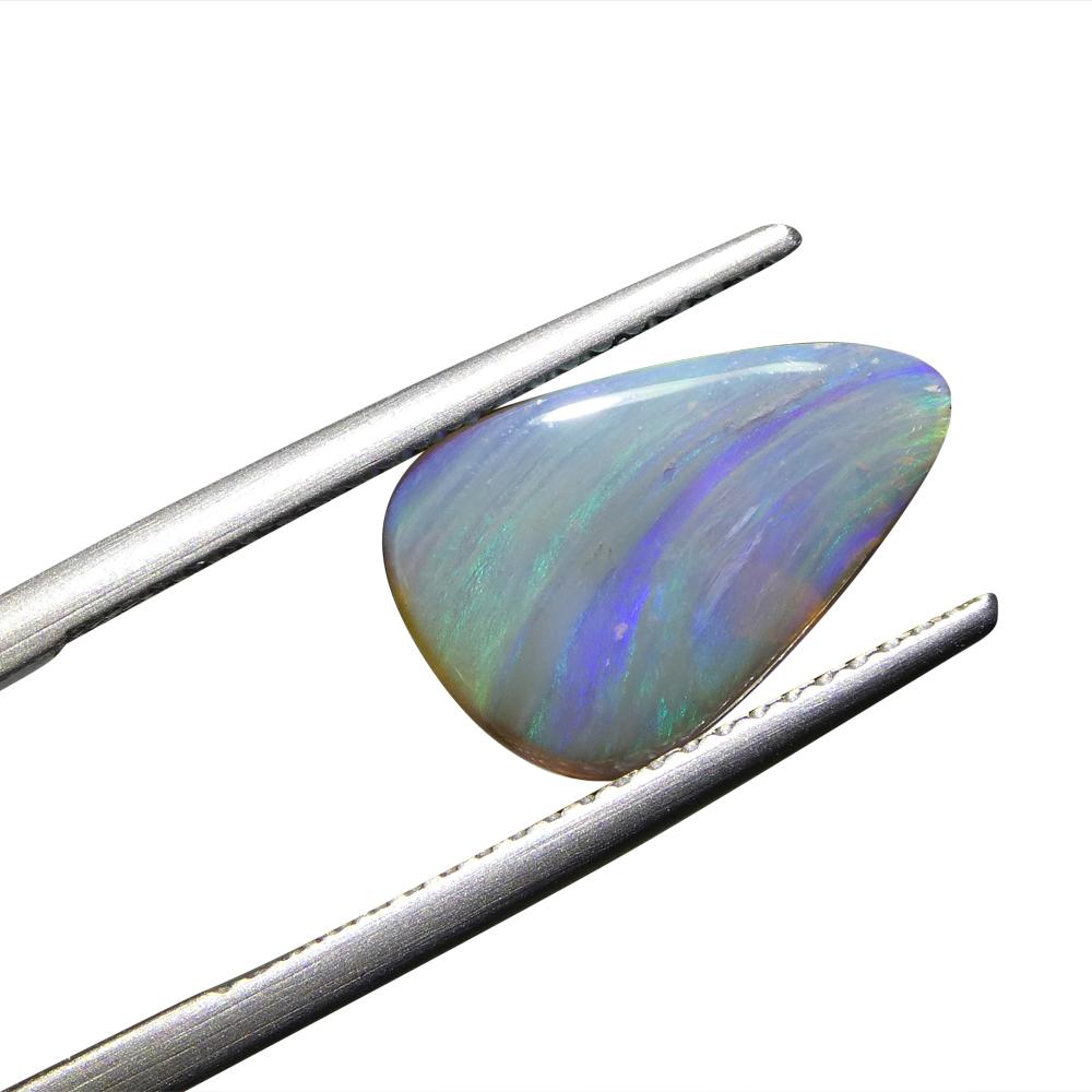 Opale grigio cabochon a forma libera 1.64ct dall'Australia in vendita 7