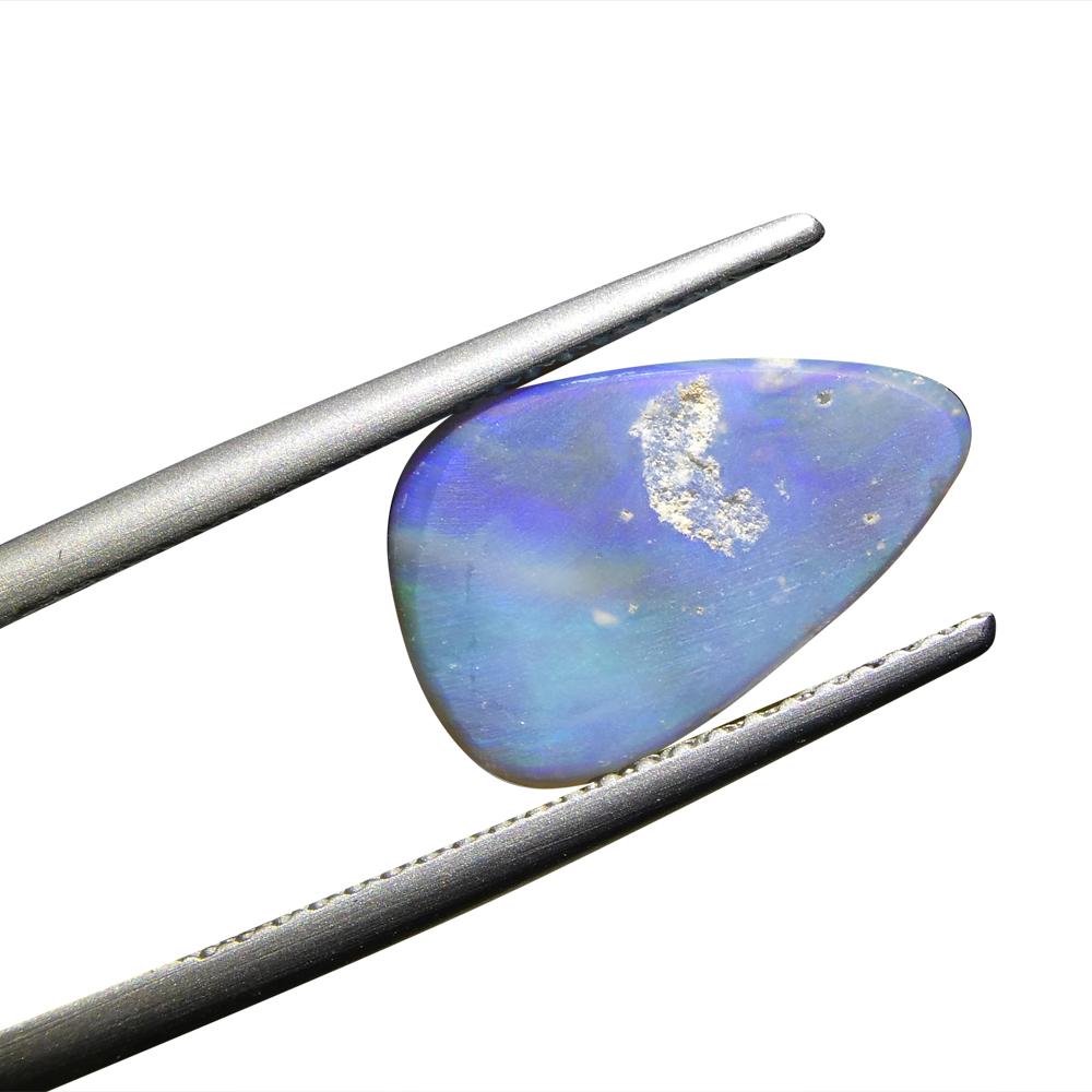 1.64ct Freeform Cabochon Grey Opal from Australia In New Condition For Sale In Toronto, Ontario