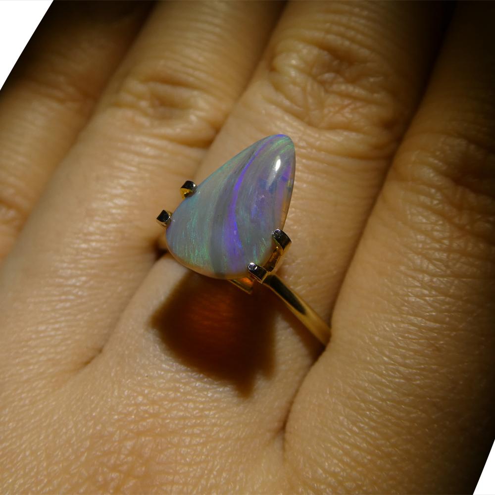 Opale grigio cabochon a forma libera 1.64ct dall'Australia in vendita 1
