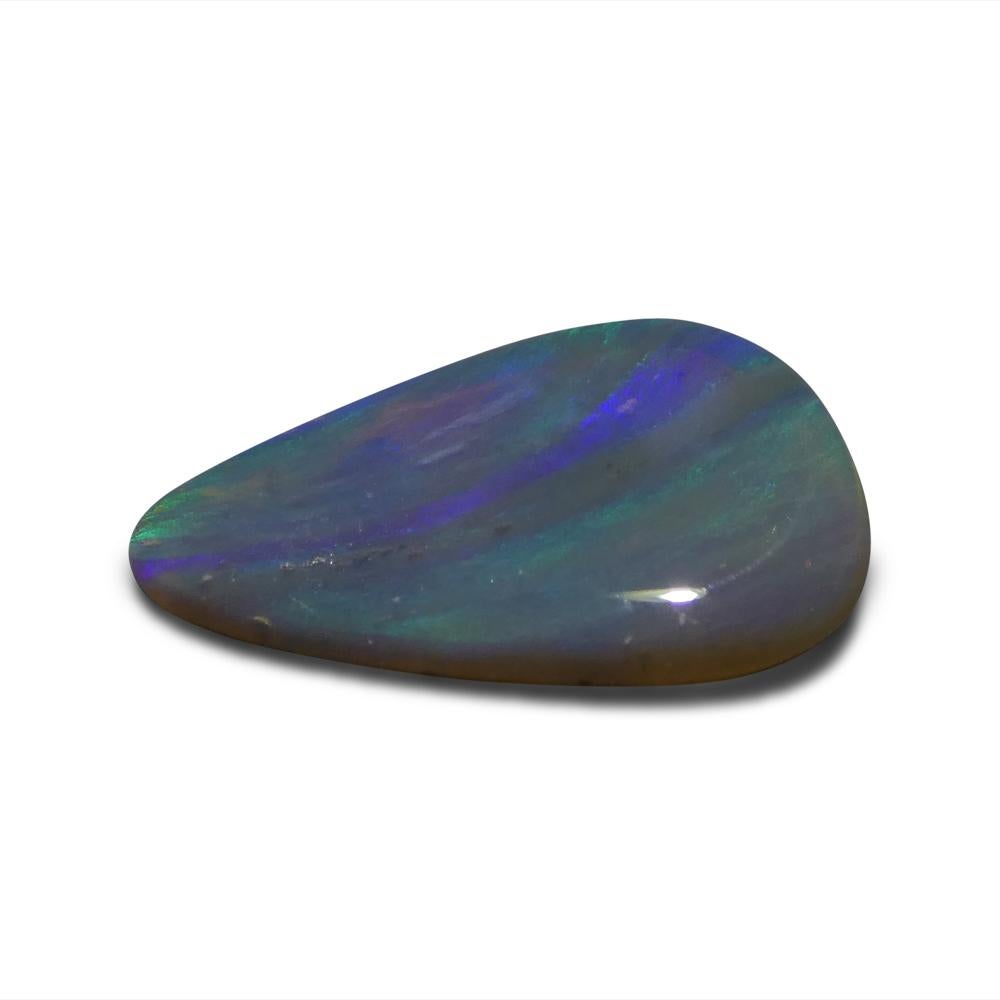 1.64ct Freeform Cabochon Grey Opal from Australia For Sale 4