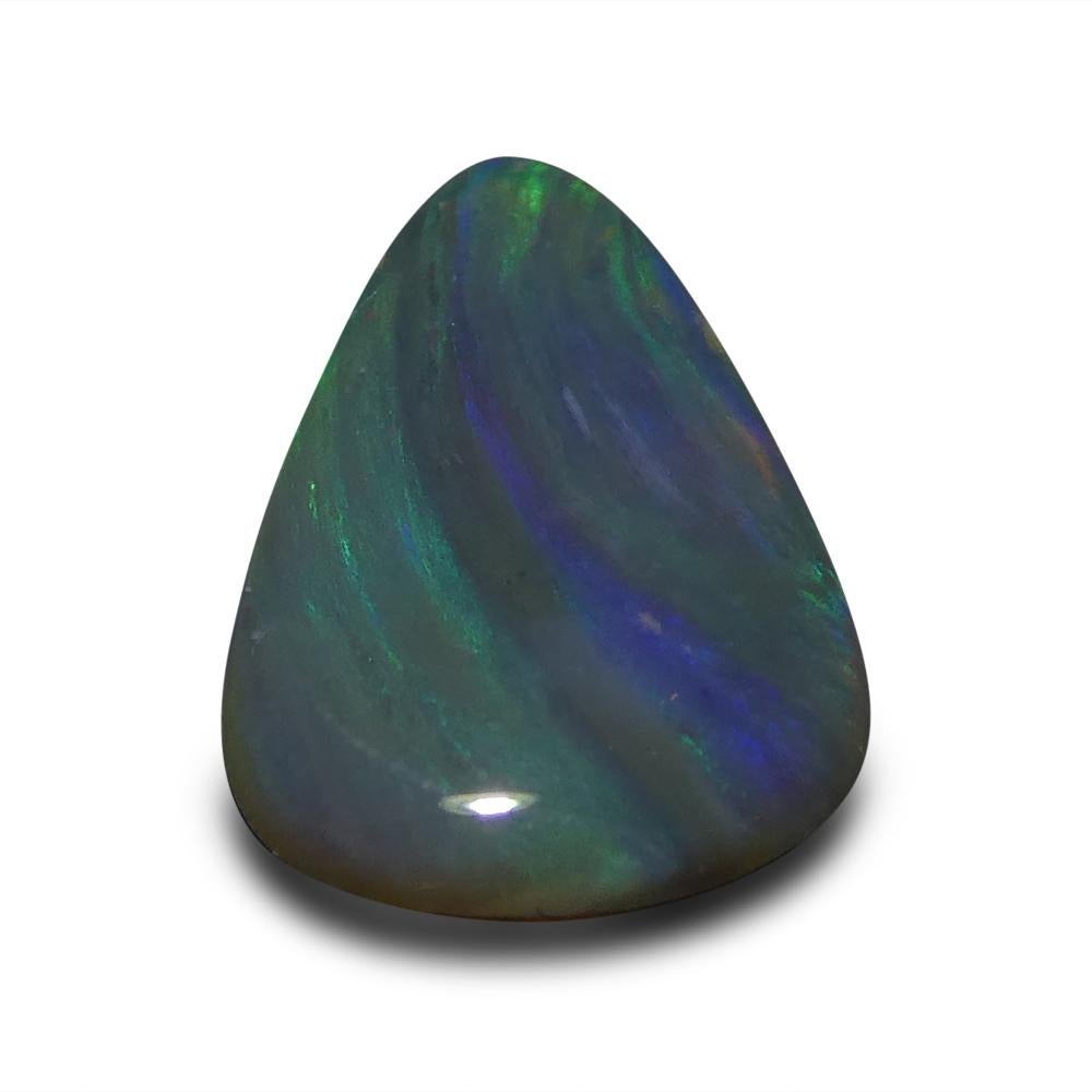 1.64ct Freeform Cabochon Grey Opal from Australia For Sale 5
