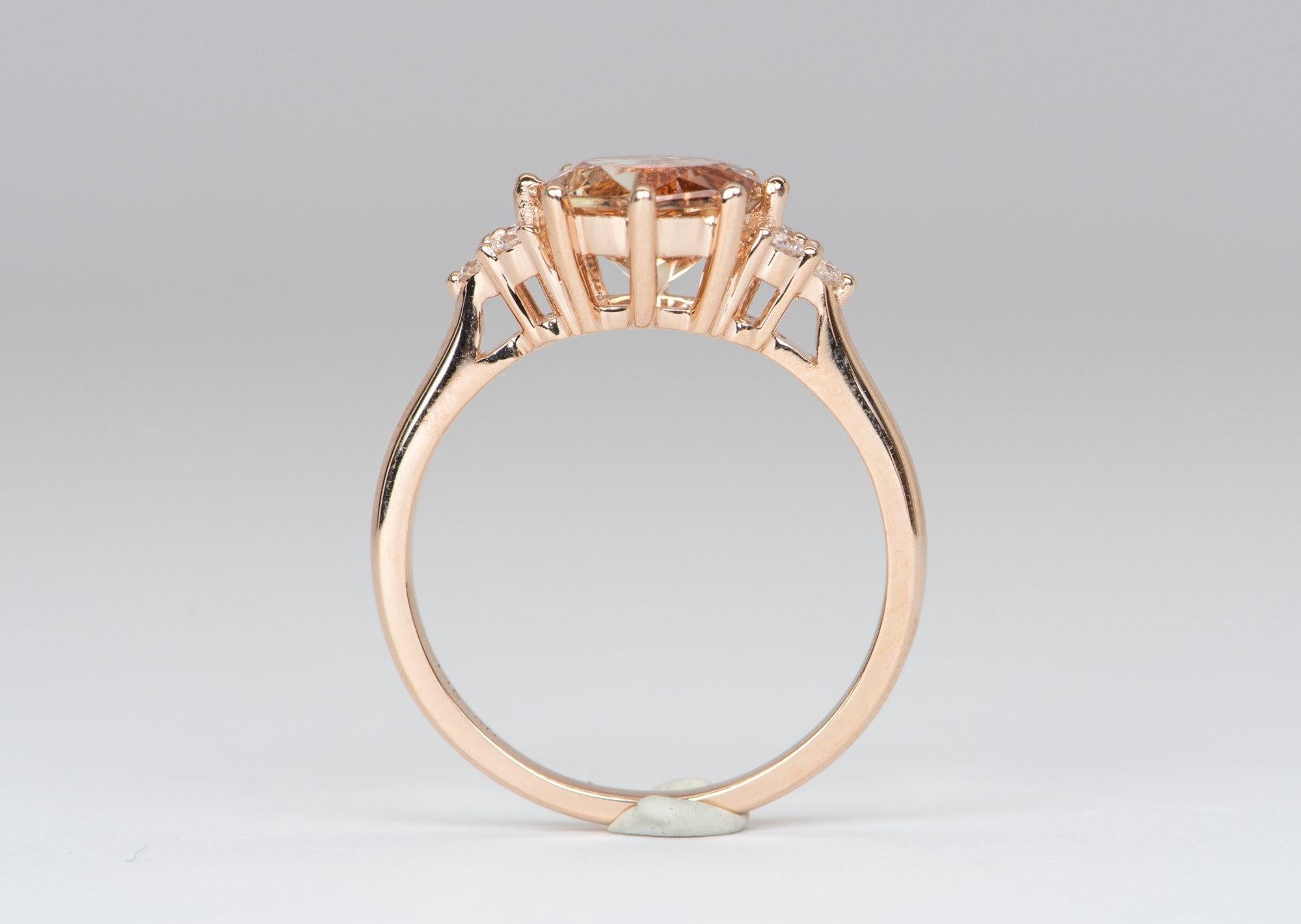 oregon sunstone engagement ring