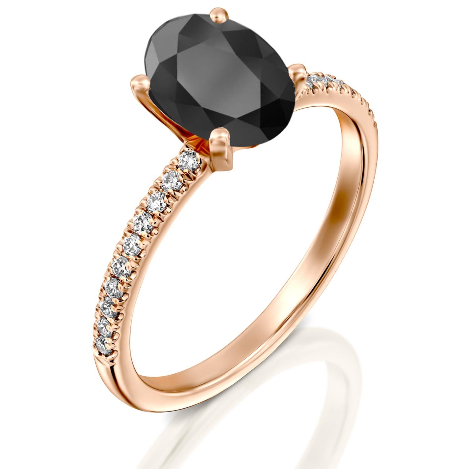 certified black diamond engagement rings