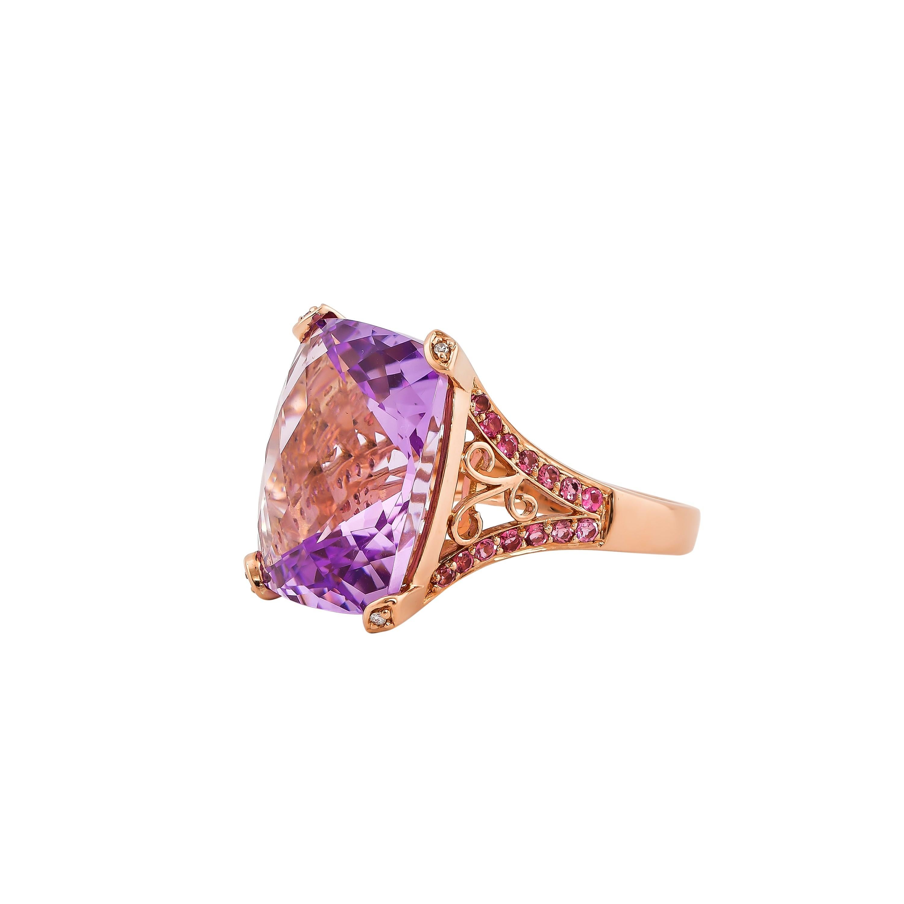 tiffany amethyst ring rose gold