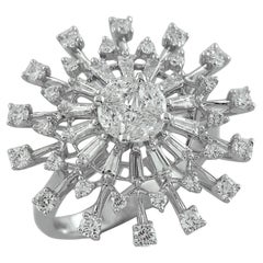 1.65 Carat Diamond Illusion Wedding Ring in 18 Karat Gold