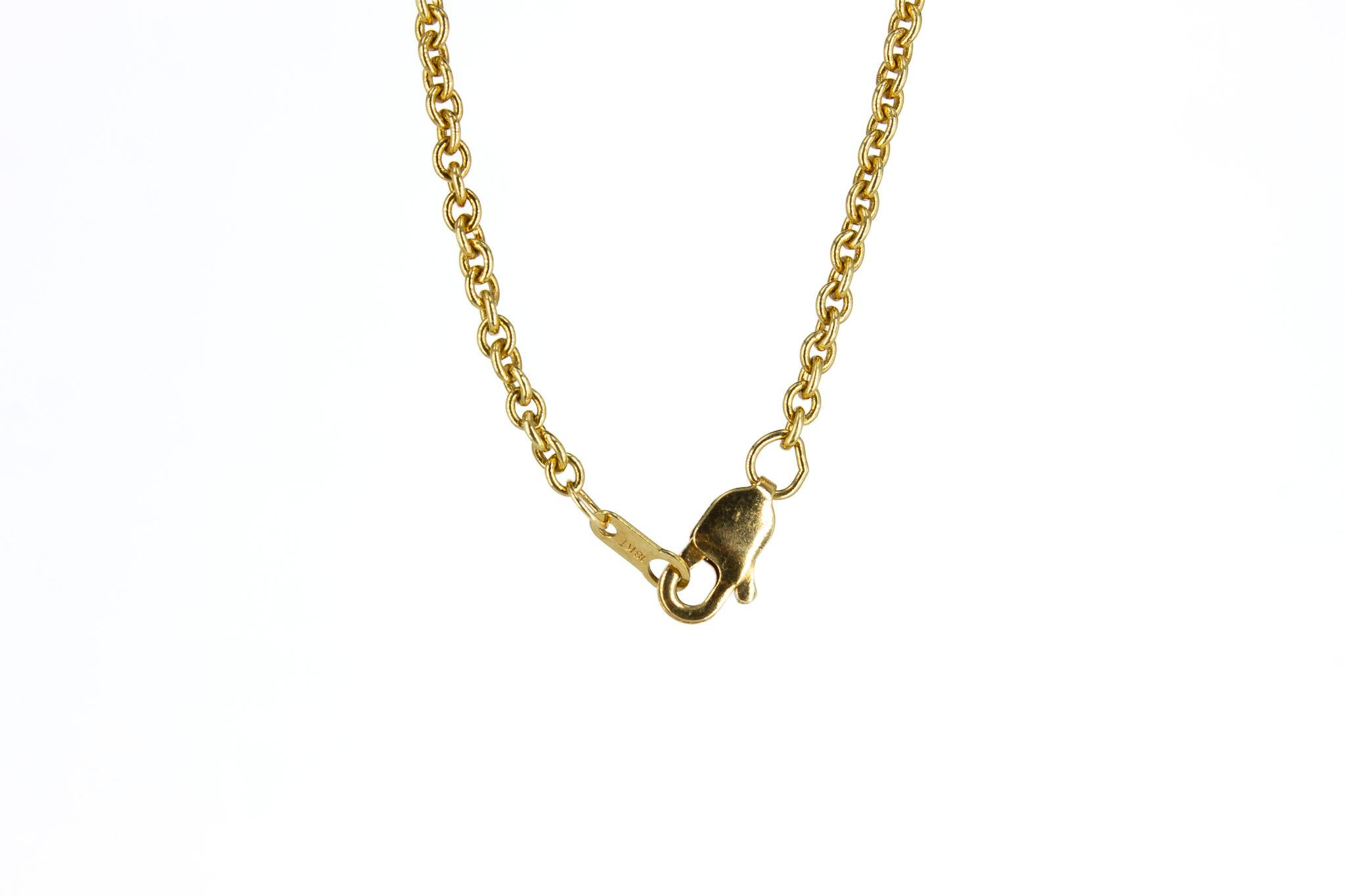 Collier pendentif en diamant jaune fantaisie de 1,65 carat Neuf - En vente à New York, NY