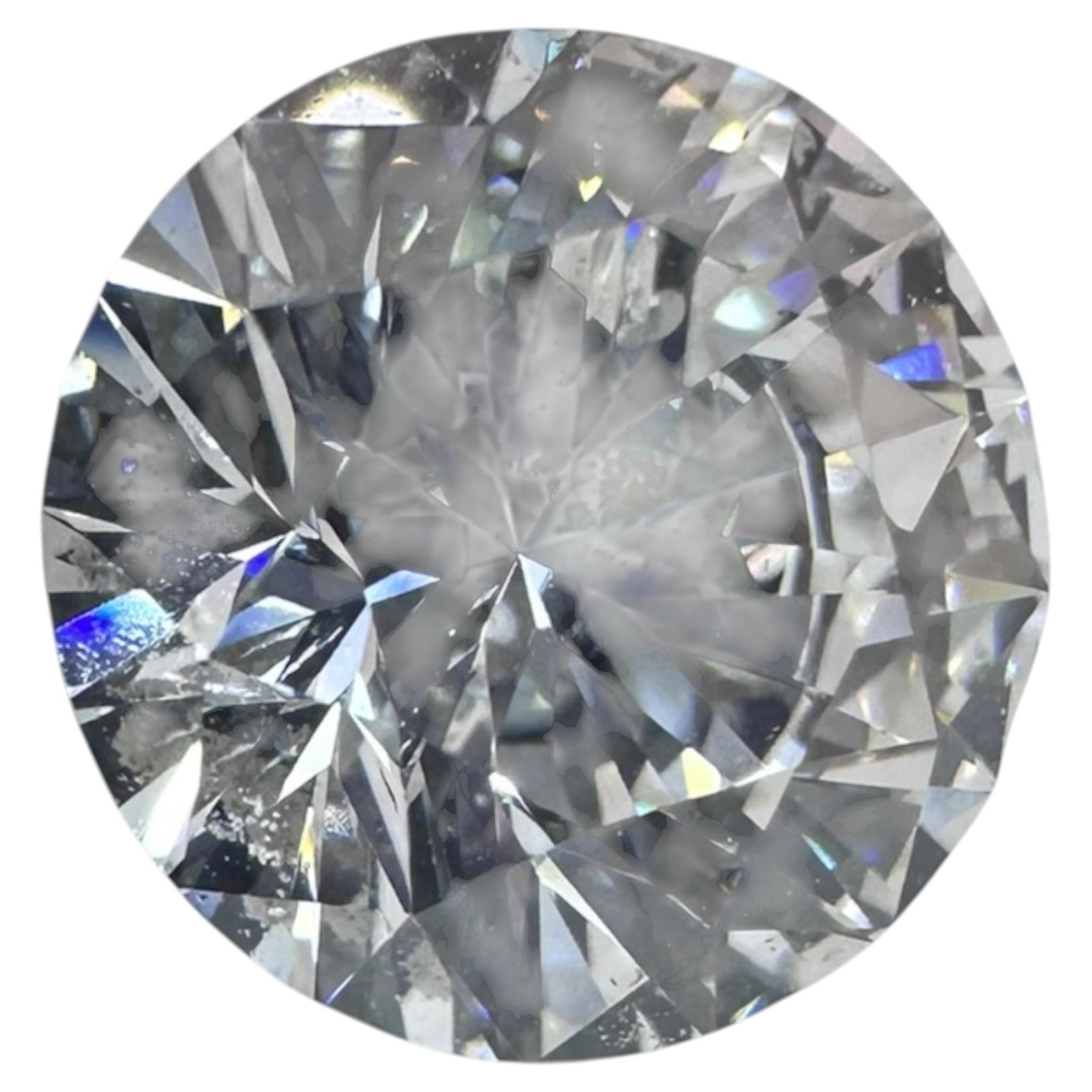 1.65 Carat GIA Certified SI2, Color E, Round Cut Natural Diamond.