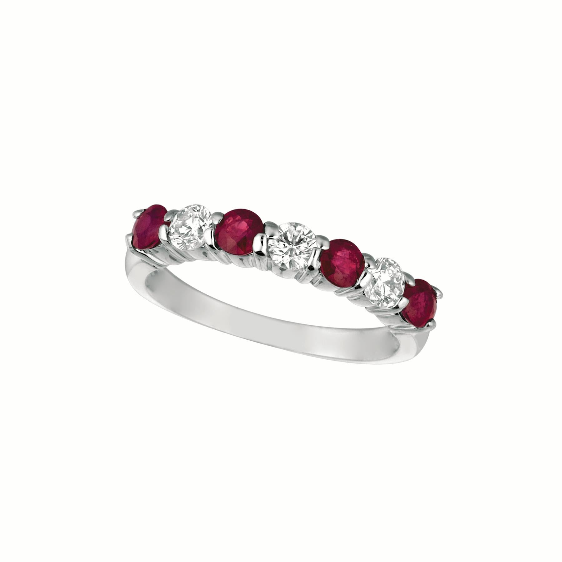 1.65 Carat Natural Diamond and Ruby Round Cut 7 Stone Ring Band G SI 14K White Gold

100% Natural Diamonds and Rubies
1.65CTW
G-H
SI
14K White Gold Prong style, 2.60 grams
3 mm in width
Size 7
3 diamonds - 0.45ct, 4 rubies -1.20ct

R6415WDR1

ALL