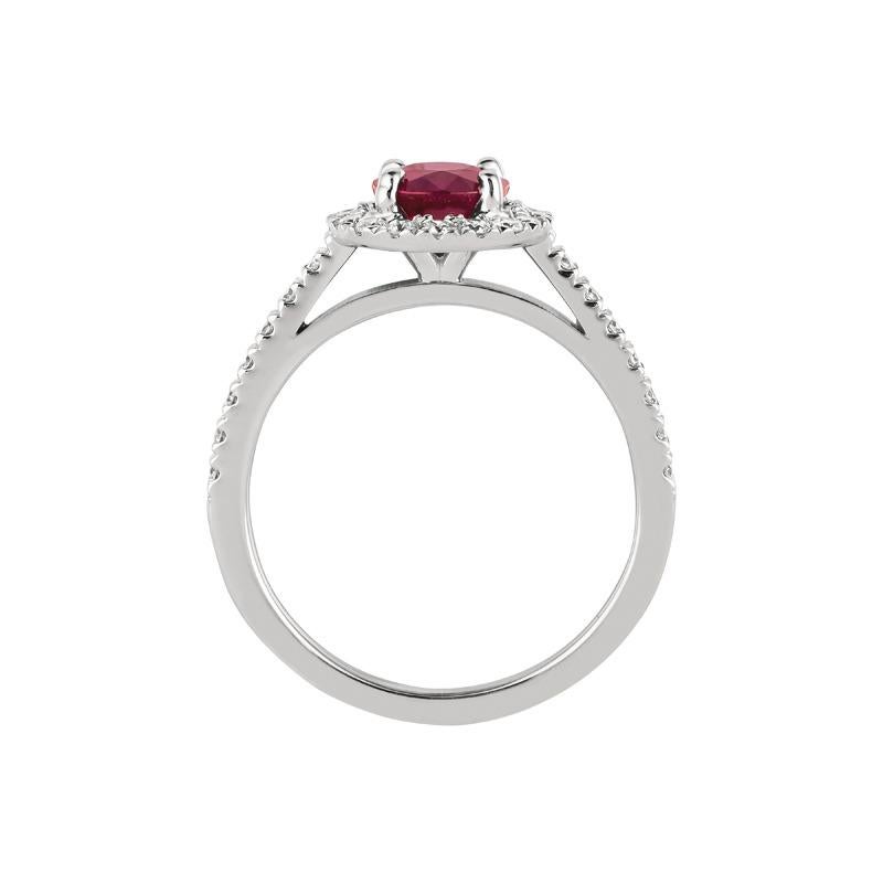 
1.65 Carat Natural Diamond and Round Cut Ruby Ring G SI 14K White Gold

    100% Natural Diamonds and Ruby
    1.65CTW
    G-H 
    SI  
    14K White Gold  Prong style,   3 grams
    7/16 inches in width   
    Size 7
    1 ruby - 1.20ct, 30