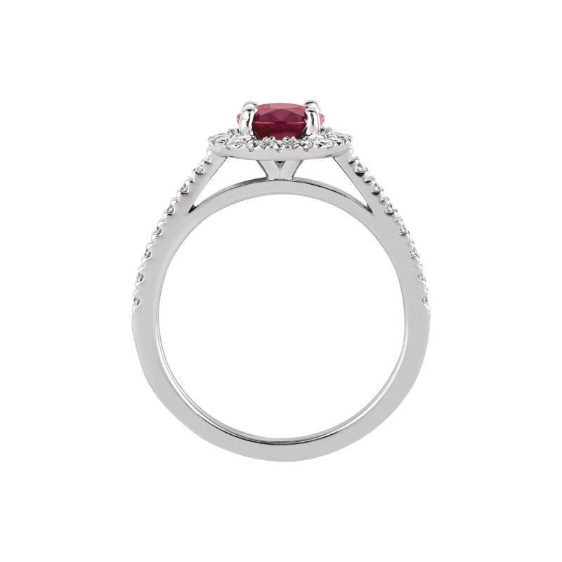 
1.bague en or blanc 14K avec diamant naturel de 65 carats et rubis de taille ronde G SI

    diamants et rubis 100% naturels
    1.65CTW
    G-H 
    SI  
    or blanc 14K  Style à pointes,   3 grammes
    7/16 pouces de largeur   
    Taille 7
   