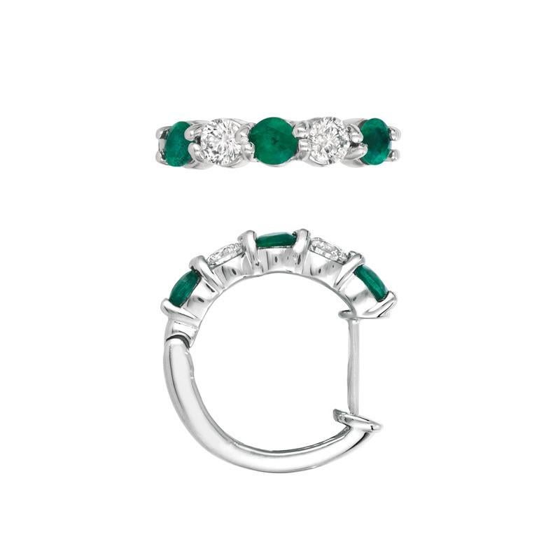 
1.65 Carat Natural Diamond and Emerald Earrings G SI 14K White Gold

    100% Natural Diamonds and Emeralds
    1.65CT
    G-H 
    SI  
    14K White Gold  4.4 grams, Prong style 
    5/8 inch in height, 1/8 inch in width
    4 diamonds  - 0.65ct,