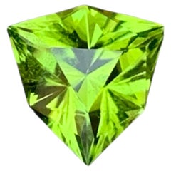 1.65 Carat Natural Loose Apple Green Peridot Trilliant Cut Pakistani Gemstone