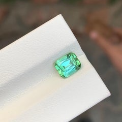 1.65 carati di tormalina blu verde sciolta naturale a forma di cuscino