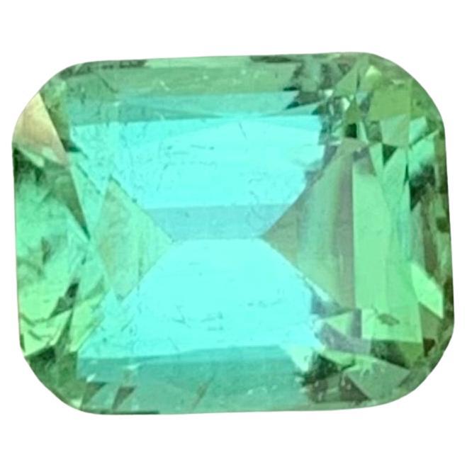 1.65 Carat Natural Loose Blue Green Tourmaline Cushion Shape Gem