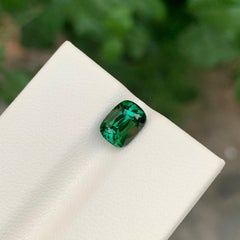 1.65 carati di tormalina blu-verde naturale sfusa a forma di cuscino