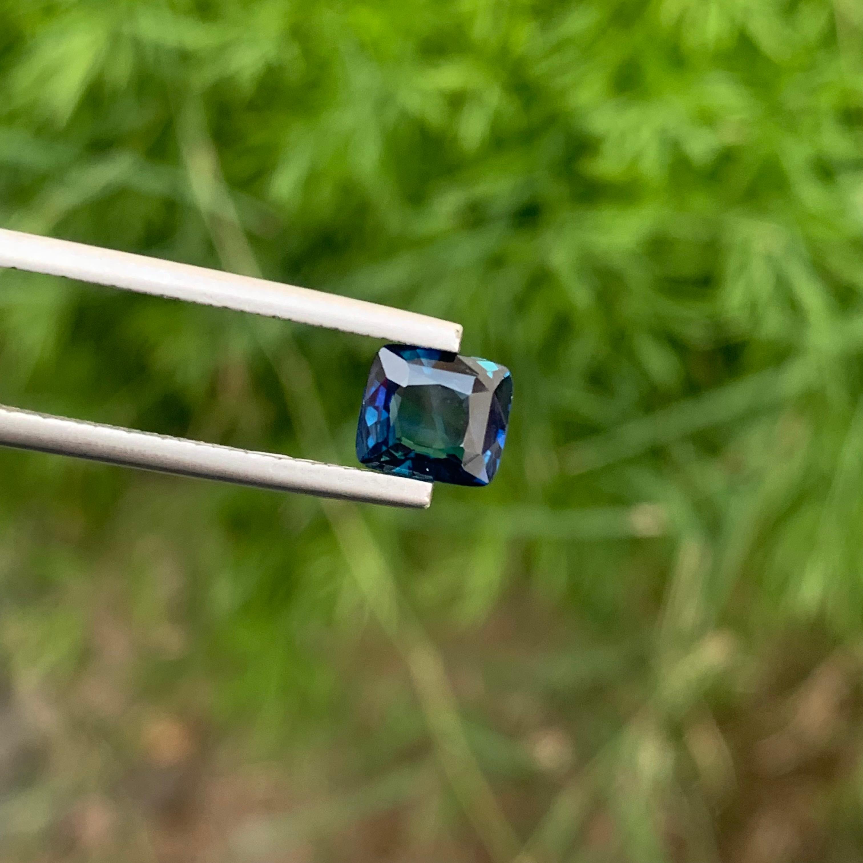 Loose Sapphire 
Weight: 1.65 Carats 
Dimension: 6.9x6.6x3.6 Mm
Origin: Madagascar Africa 
Shape: Cushion
Color: Blue
Treatment: Non
Certificate; On Demand
Blue sapphire, with its mesmerizing deep blue hue, is one of the most iconic and cherished