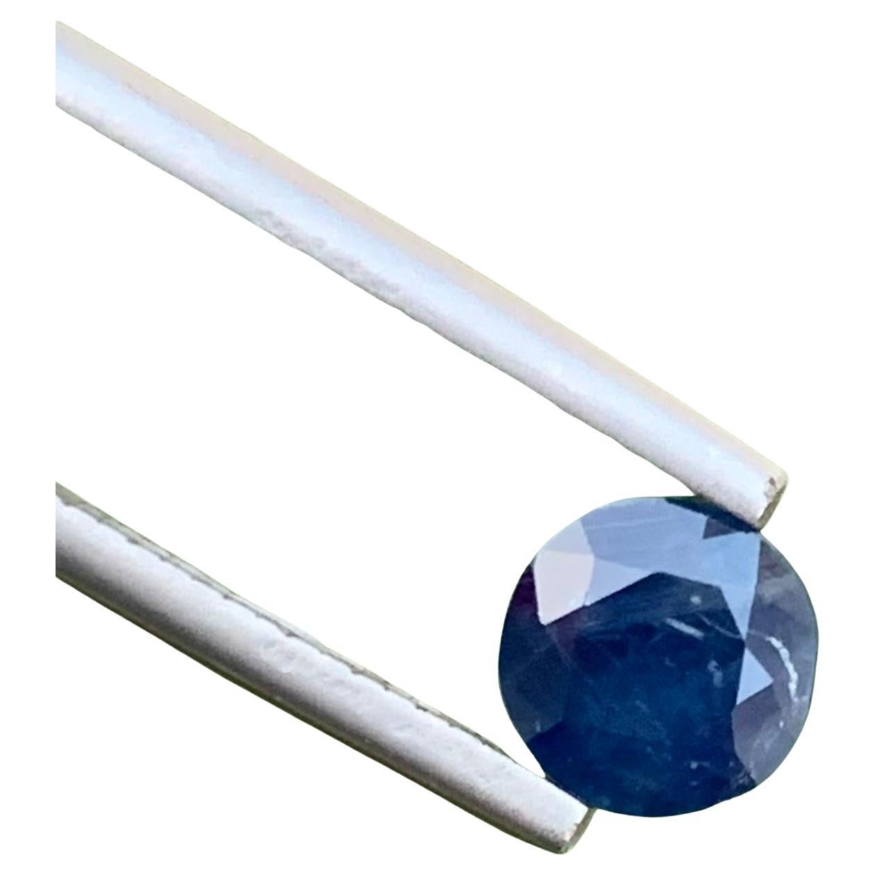 1.65 Carat Natural Loose Blue Sapphire Round Cut Ring Gemstone