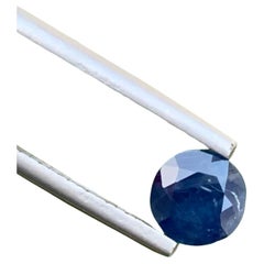 1.65 Carat Natural Loose Blue Sapphire Round Cut Ring Gemstone (Saphir bleu en vrac, taille ronde) 