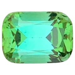 1.65 Carat Natural Loose Bluish Green Tourmaline Cushion Shape Gem