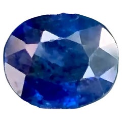 1,65 Carati di Zaffiro Blu Profondo Naturale Sciolto Taglio Ovale Gemma dello Sri Lanka