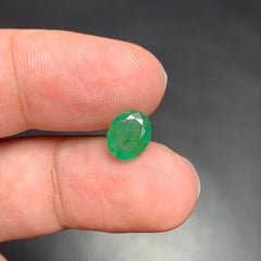 1.65 Carat Natural Loose Emerald Gemstone From Zambian Mine