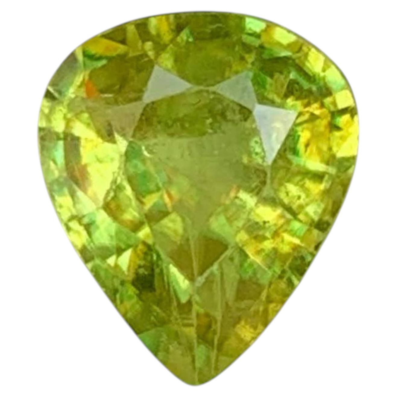 1,65 Carati di pietra naturale sfusa Greene & Greene a forma di pera del Madagascar