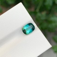 1.65 Carat Natural Loose Lagoon Shade Tourmaline Cushion Shape Gemstone