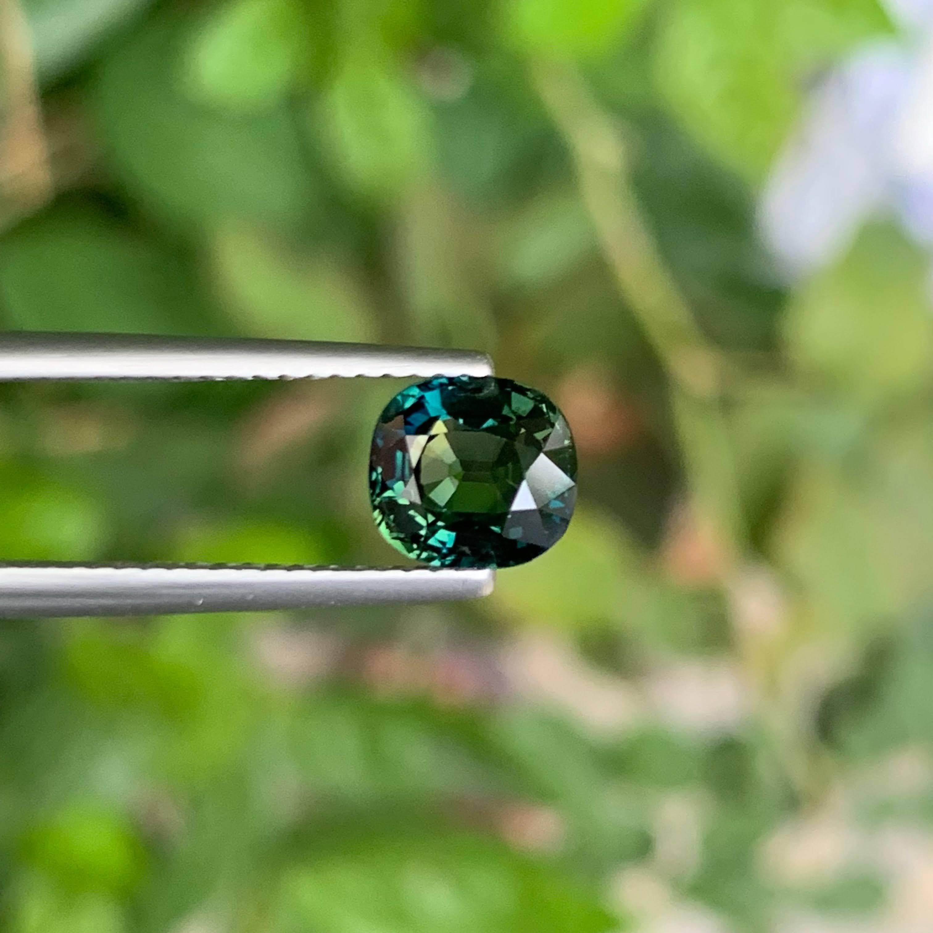 1,65 Karat natürlicher loser perfekter zweifarbiger Saphir im Kissenschliff Sri Lanka Edelstein im Angebot 1